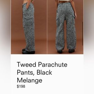 SOURCE UNKNOWN Tweed Parachute Pants S/M